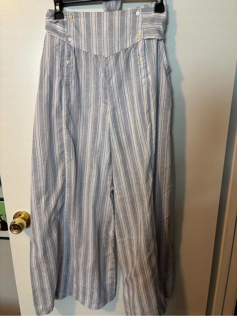 Coastal New England Summer Wide Leg Lightweight High Waisted Pants Small - Picture 1 of 5